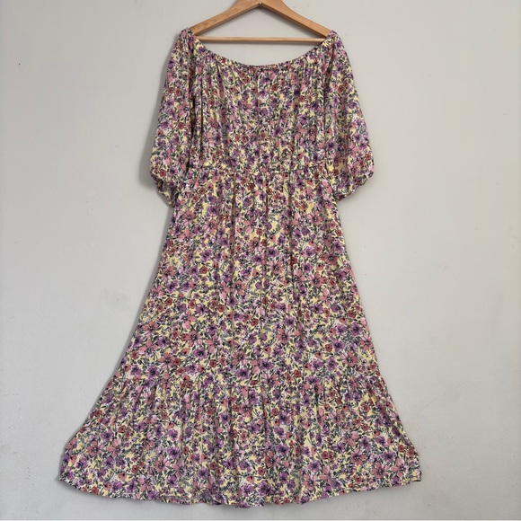 BeBop Long Sleeve Floral Dress - Multicolor - Picture 5 of 16